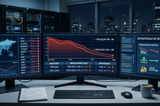 Mercado reduz projeção para o PIB e inflação em 2026: o que muda para os investimentos